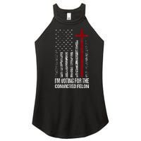 IM Voting For The Convicted Felon Women's Perfect Tri Rocker Tank