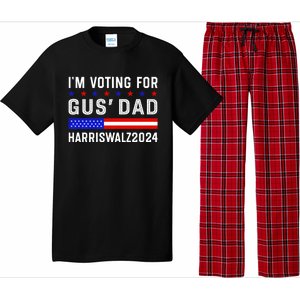 IM Voting For Gus Dad Kamala Harris Tim Walz 2024 Pajama Set