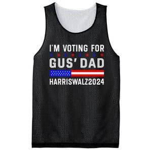 IM Voting For Gus Dad Kamala Harris Tim Walz 2024 Mesh Reversible Basketball Jersey Tank