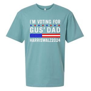 IM Voting For Gus Dad Kamala Harris Tim Walz 2024 Sueded Cloud Jersey T-Shirt