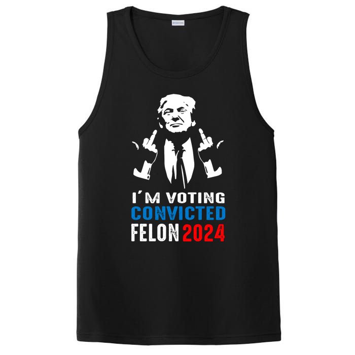 IM Voting For The Convicted Felon 2024 Funny Trump PosiCharge Competitor Tank