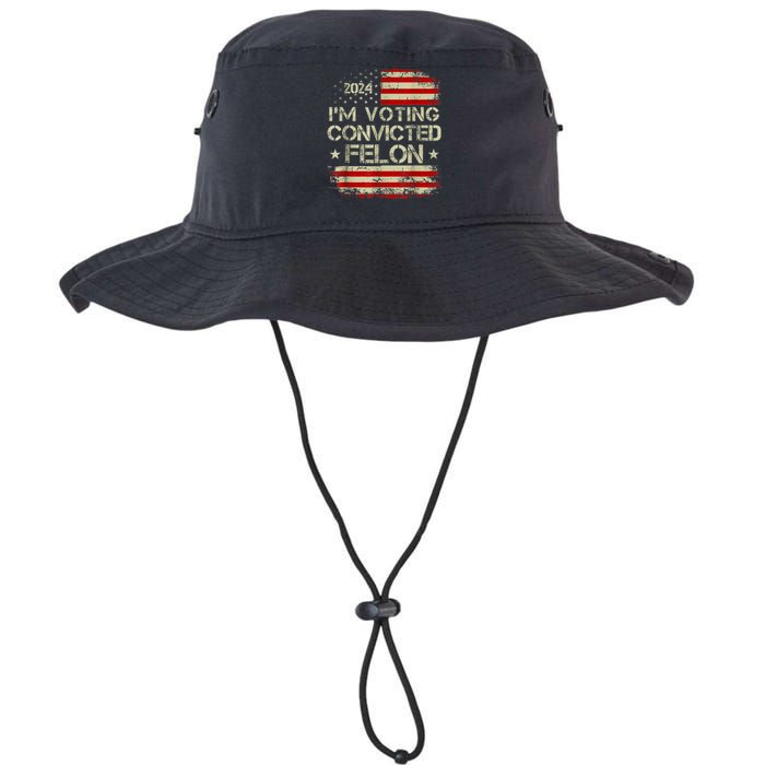 Im Voting For The Convicted Felon Funny Pro Trump 2024 Legacy Cool Fit Booney Bucket Hat