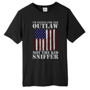 Im Voting For The Outlaw Not The Sniffer July 4th Flag Tall Fusion ChromaSoft Performance T-Shirt