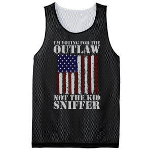 Im Voting For The Outlaw Not The Sniffer July 4th Flag Mesh Reversible Basketball Jersey Tank