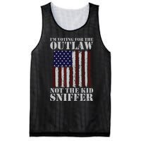 Im Voting For The Outlaw Not The Sniffer July 4th Flag Mesh Reversible Basketball Jersey Tank