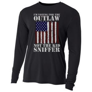 Im Voting For The Outlaw Not The Sniffer July 4th Flag Cooling Performance Long Sleeve Crew