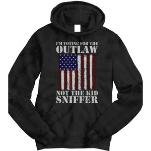 Im Voting For The Outlaw Not The Sniffer July 4th Flag Tie Dye Hoodie