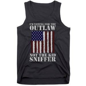 Im Voting For The Outlaw Not The Sniffer July 4th Flag Tank Top