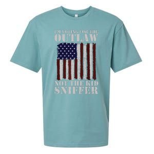 Im Voting For The Outlaw Not The Sniffer July 4th Flag Sueded Cloud Jersey T-Shirt