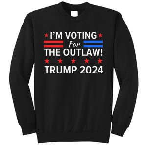 IM Voting For The Outlaw Funny Pro Trump 2024 Election Sweatshirt