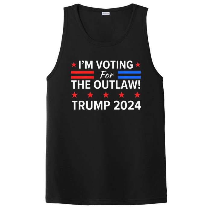 IM Voting For The Outlaw Funny Pro Trump 2024 Election PosiCharge Competitor Tank