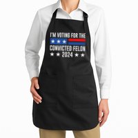 Im Voting Felon 2024 Voting For Felon Convicted Felon Full-Length Apron With Pockets