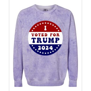 I Voted For President Trump In 2024 Inauguration Day 2025 Colorblast Crewneck Sweatshirt