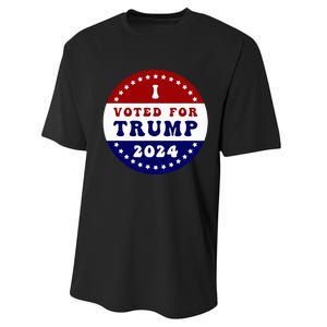 I Voted For President Trump In 2024 Inauguration Day 2025 Performance Sprint T-Shirt