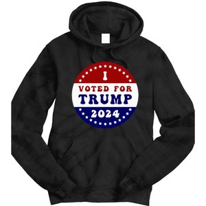 I Voted For President Trump In 2024 Inauguration Day 2025 Tie Dye Hoodie