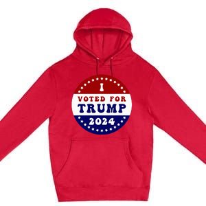 I Voted For President Trump In 2024 Inauguration Day 2025 Premium Pullover Hoodie