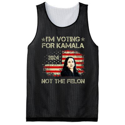 I’M Voting For Kamala 2024 Not The Felon Mesh Reversible Basketball Jersey Tank