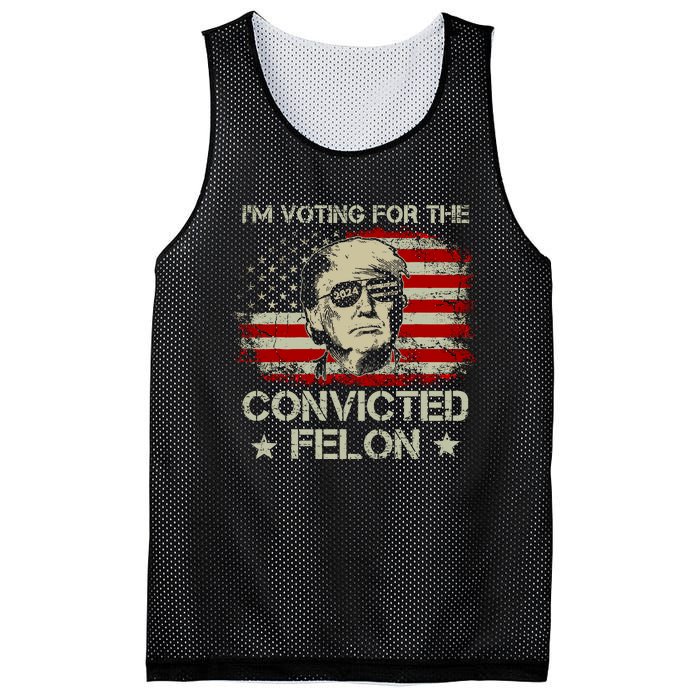 IM Voting For The Convicted Felon 2024 Mesh Reversible Basketball Jersey Tank