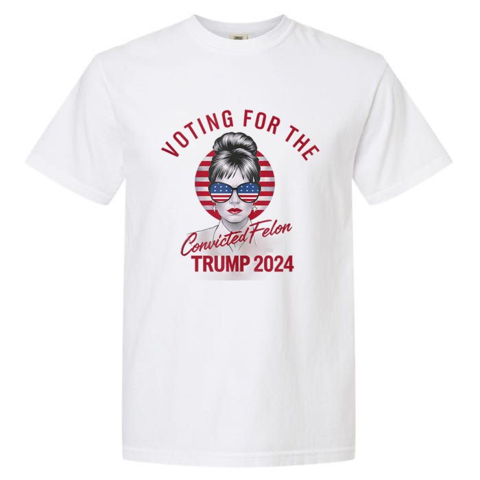 IM Voting For The Convicted Felon Trump 2024 Garment-Dyed Heavyweight T-Shirt