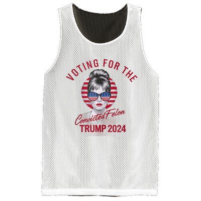 IM Voting For The Convicted Felon Trump 2024 Mesh Reversible Basketball Jersey Tank