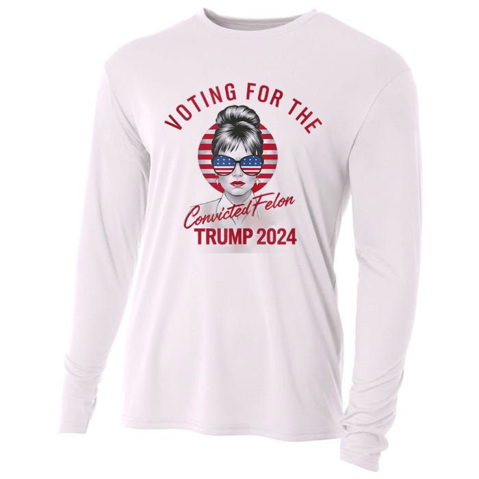 IM Voting For The Convicted Felon Trump 2024 Cooling Performance Long Sleeve Crew