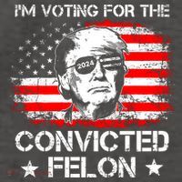 IM Voting For The Convicted Felon 2024 Vector Backpack