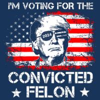 IM Voting For The Convicted Felon 2024 Poster
