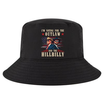 IM Voting For The Outlaw And The Hillbilly Trump Vance 2024 Cool Comfort Performance Bucket Hat