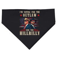 IM Voting For The Outlaw And The Hillbilly Trump Vance 2024 USA-Made Doggie Bandana