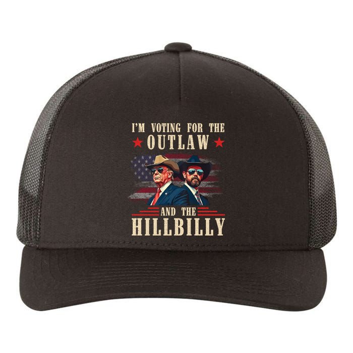 IM Voting For The Outlaw And The Hillbilly Trump Vance 2024 Yupoong Adult 5-Panel Trucker Hat