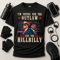 IM Voting For The Outlaw And The Hillbilly Trump Vance 2024 Cooling Performance Crew T-Shirt