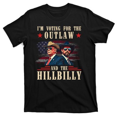 IM Voting For The Outlaw And The Hillbilly Trump Vance 2024 T-Shirt