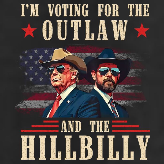 IM Voting For The Outlaw And The Hillbilly Trump Vance 2024 Adult Drive Performance Visor