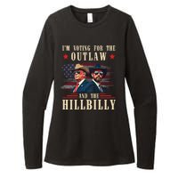 IM Voting For The Outlaw And The Hillbilly Trump Vance 2024 Womens CVC Long Sleeve Shirt