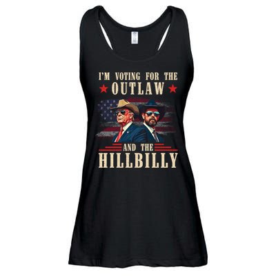 IM Voting For The Outlaw And The Hillbilly Trump Vance 2024 Ladies Essential Flowy Tank