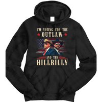 IM Voting For The Outlaw And The Hillbilly Trump Vance 2024 Tie Dye Hoodie