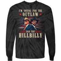 IM Voting For The Outlaw And The Hillbilly Trump Vance 2024 Tie-Dye Long Sleeve Shirt