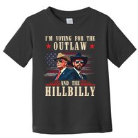 IM Voting For The Outlaw And The Hillbilly Trump Vance 2024 Toddler T-Shirt