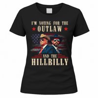 IM Voting For The Outlaw And The Hillbilly Trump Vance 2024 Women's T-Shirt