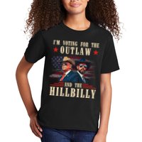 IM Voting For The Outlaw And The Hillbilly Trump Vance 2024 Kids T-Shirt