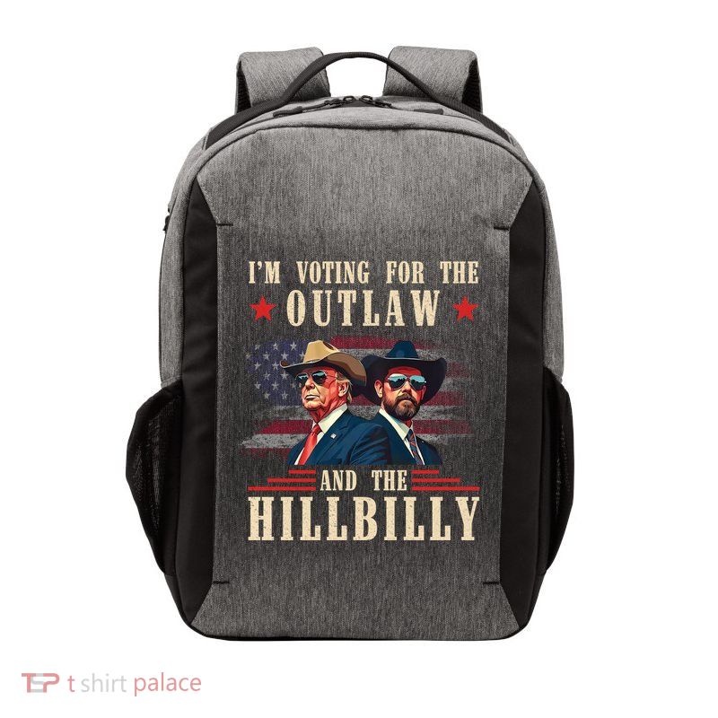 IM Voting For The Outlaw And The Hillbilly Trump Vance 2024 Vector Backpack