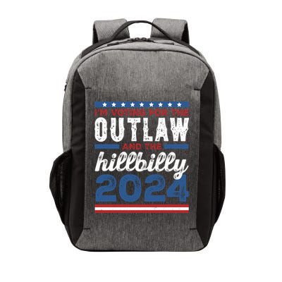 Im Voting For The Outlaw And The Hillbilly 2024 Vintage Election Vector Backpack
