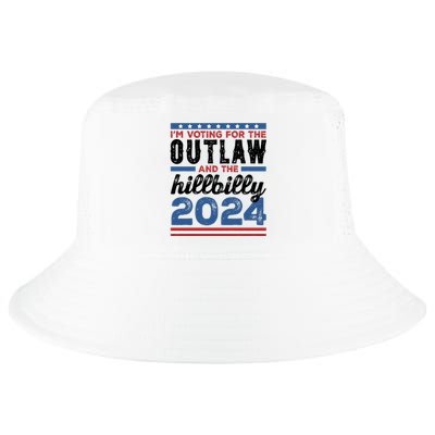 Im Voting For The Outlaw And The Hillbilly 2024 Vintage Election Cool Comfort Performance Bucket Hat