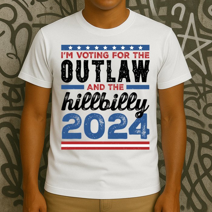 Im Voting For The Outlaw And The Hillbilly 2024 Vintage Election T-Shirt