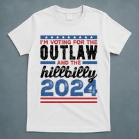 Im Voting For The Outlaw And The Hillbilly 2024 Vintage Election T-Shirt