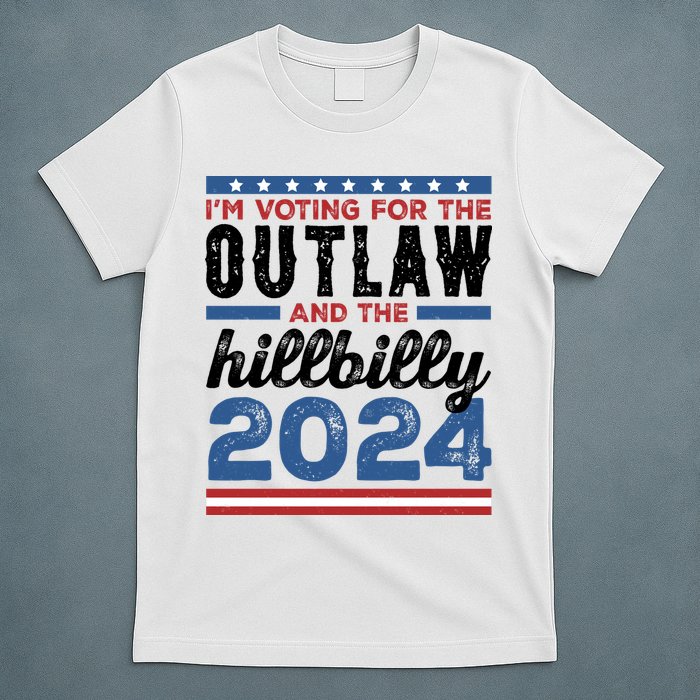 Im Voting For The Outlaw And The Hillbilly 2024 Vintage Election T-Shirt