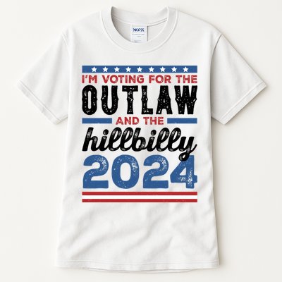 Im Voting For The Outlaw And The Hillbilly 2024 Vintage Election Tall T-Shirt