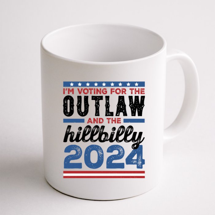 Im Voting For The Outlaw And The Hillbilly 2024 Vintage Election Coffee Mug