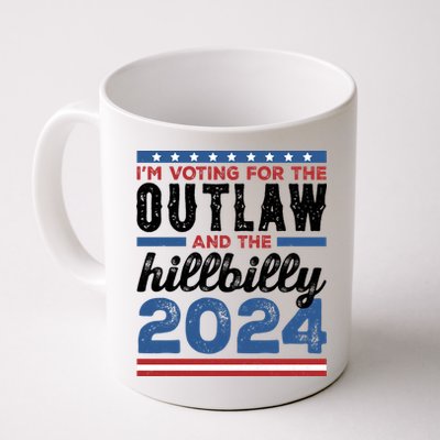 Im Voting For The Outlaw And The Hillbilly 2024 Vintage Election Mug