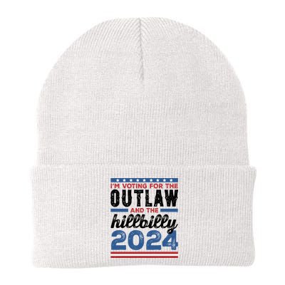 Im Voting For The Outlaw And The Hillbilly 2024 Vintage Election Beanie
